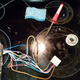 My stove/workbench showing off my mad soldering skillz